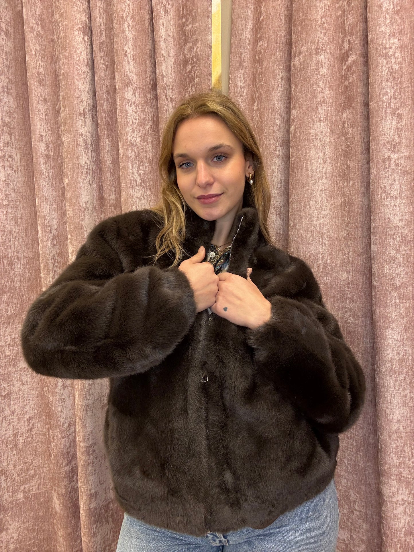 Eco Pelliccia con Zip