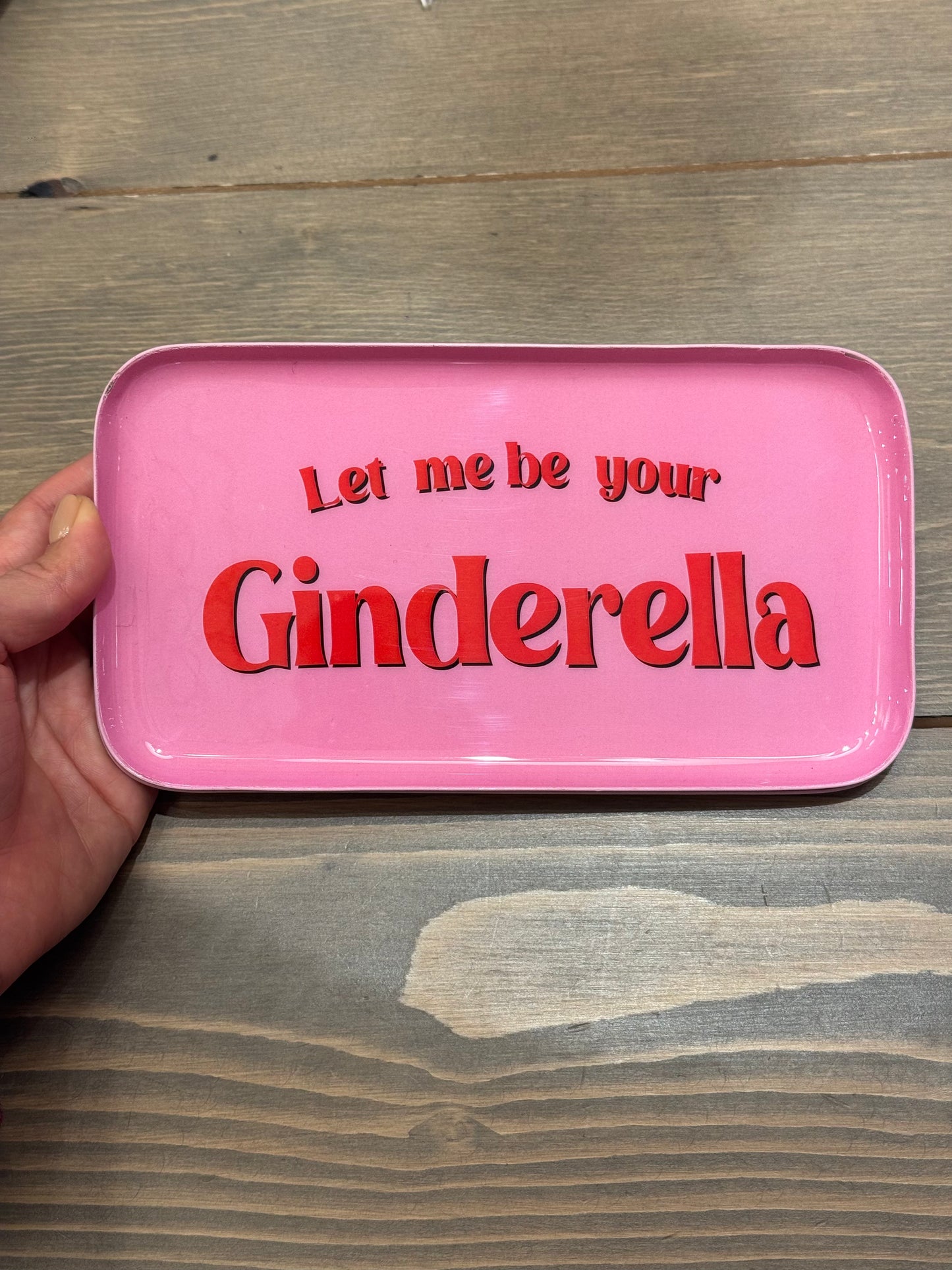 Piattino in melammina con scritta