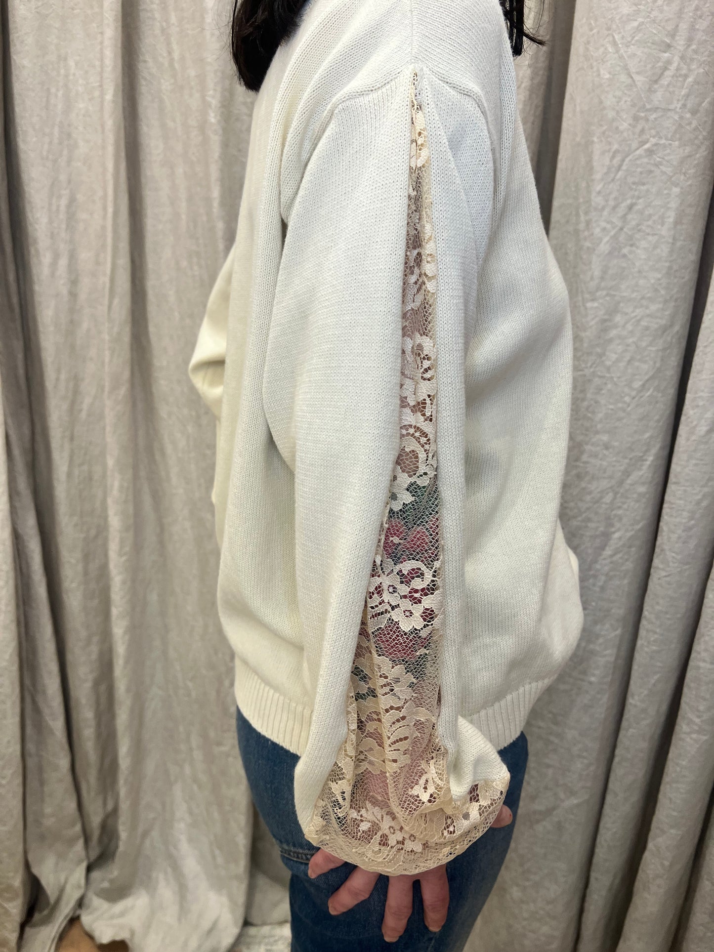 VICOLO Maglia con inserti in pizzo