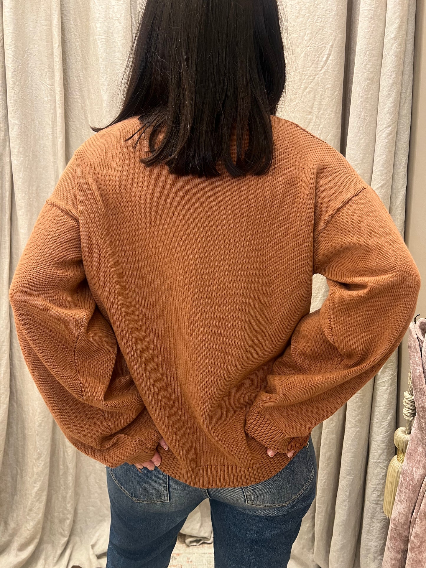 VICOLO Maglia con inserti in pizzo