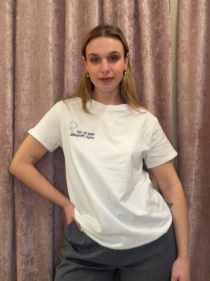 T-Shirt "Parlante" in Cotone Organico – Dillo con un Ricamo