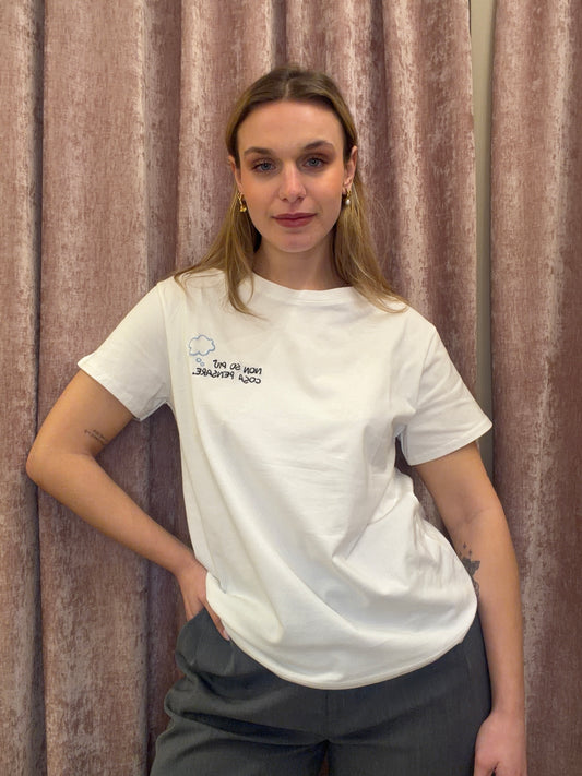 T-Shirt "Parlante" in Cotone Organico – Dillo con un Ricamo