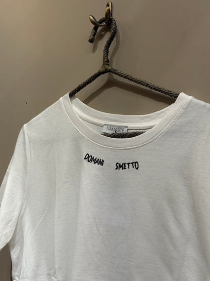 T-Shirt "Parlante" in Cotone Organico – Dillo con un Ricamo