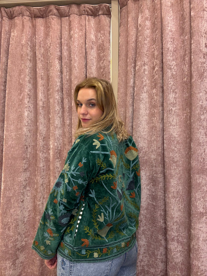 Giacche in velluto ricamato