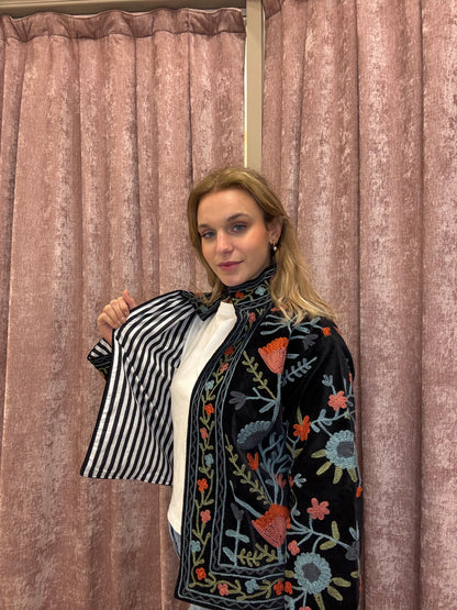 Giacche in velluto ricamato