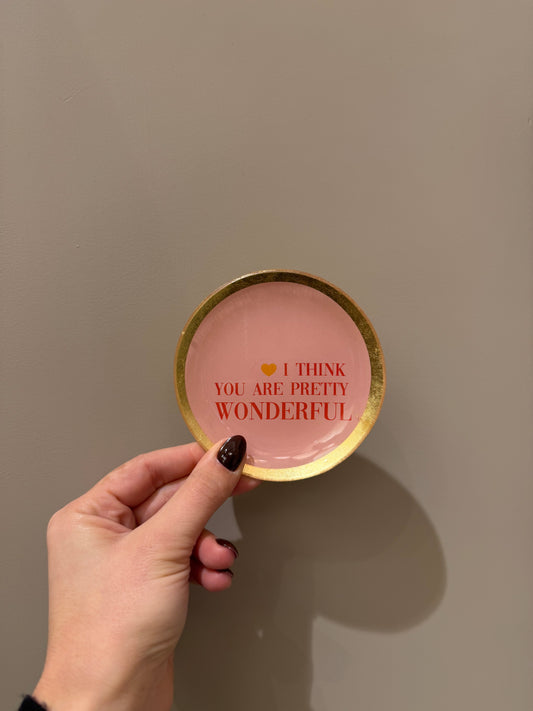 Piattini decorativi rotondi in vetro