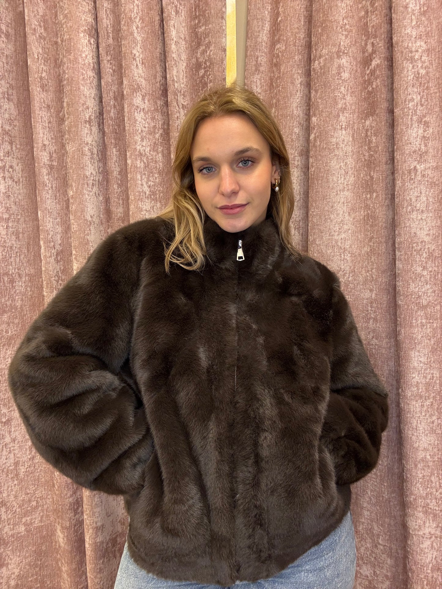 Eco Pelliccia con Zip
