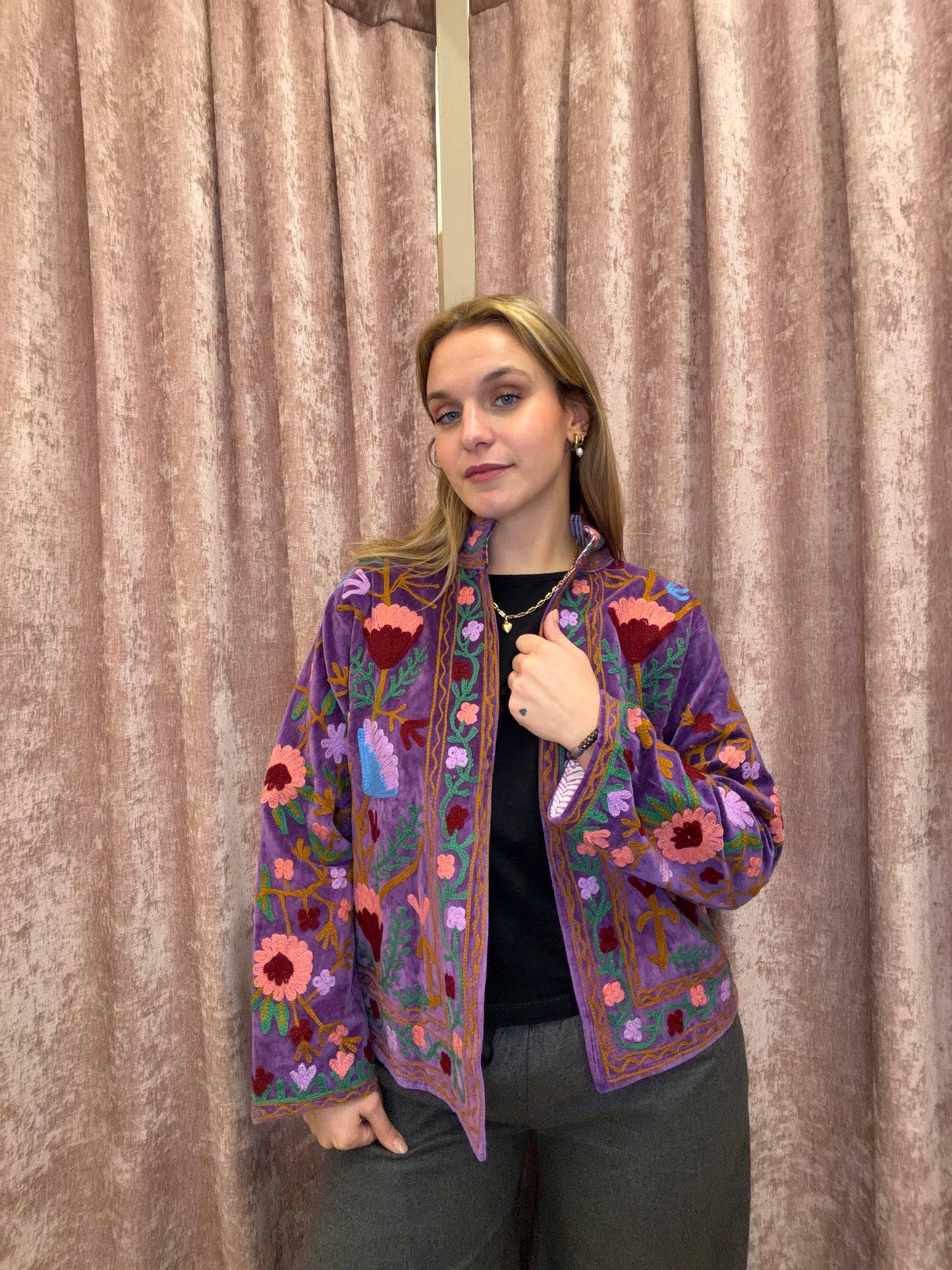 Giacca Indiana Ricamata