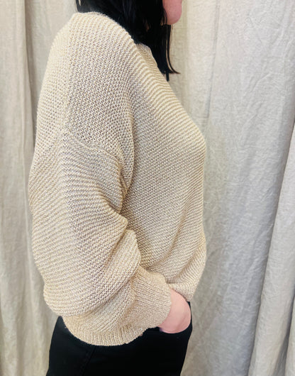VICOLO Magliocino in lurex oro