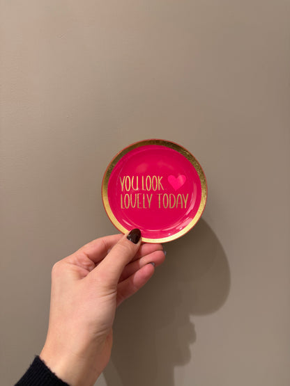 Piattini decorativi rotondi in vetro