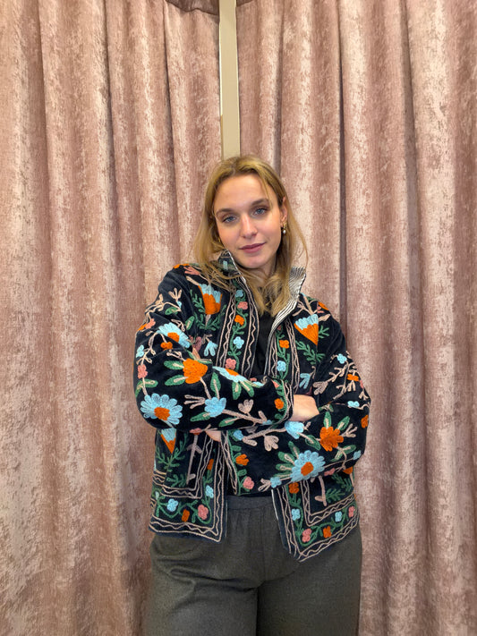 Giacca Indiana Ricamata