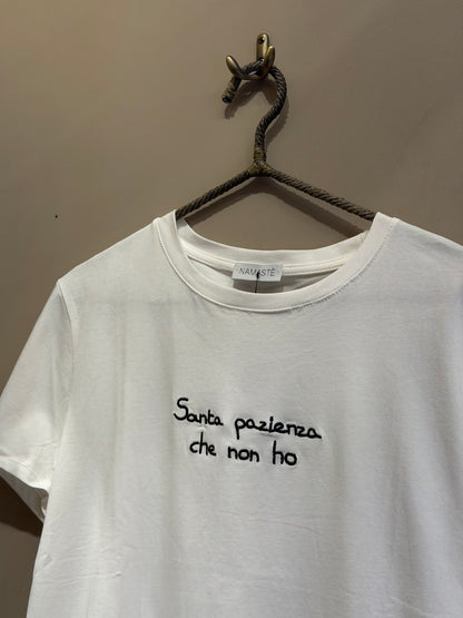 T-Shirt "Parlante" in Cotone Organico – Dillo con un Ricamo