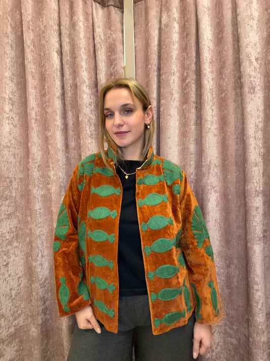 Giacca Indiana Ricamata