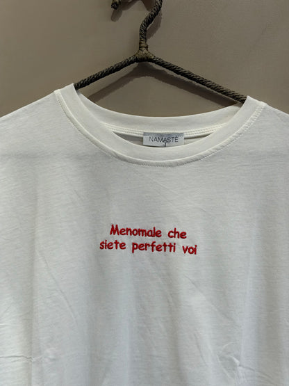 T-Shirt "Parlante" in Cotone Organico – Dillo con un Ricamo