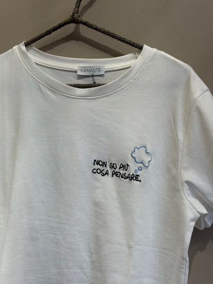 T-Shirt "Parlante" in Cotone Organico – Dillo con un Ricamo