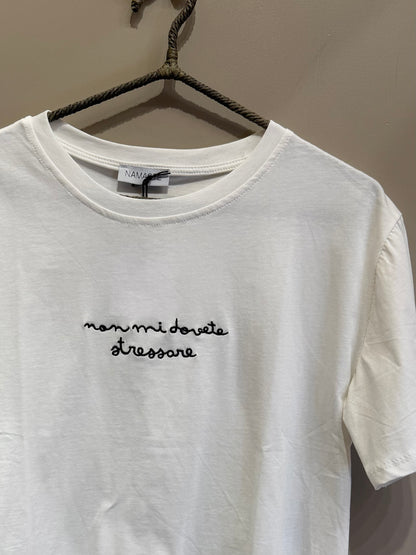 T-Shirt "Parlante" in Cotone Organico – Dillo con un Ricamo