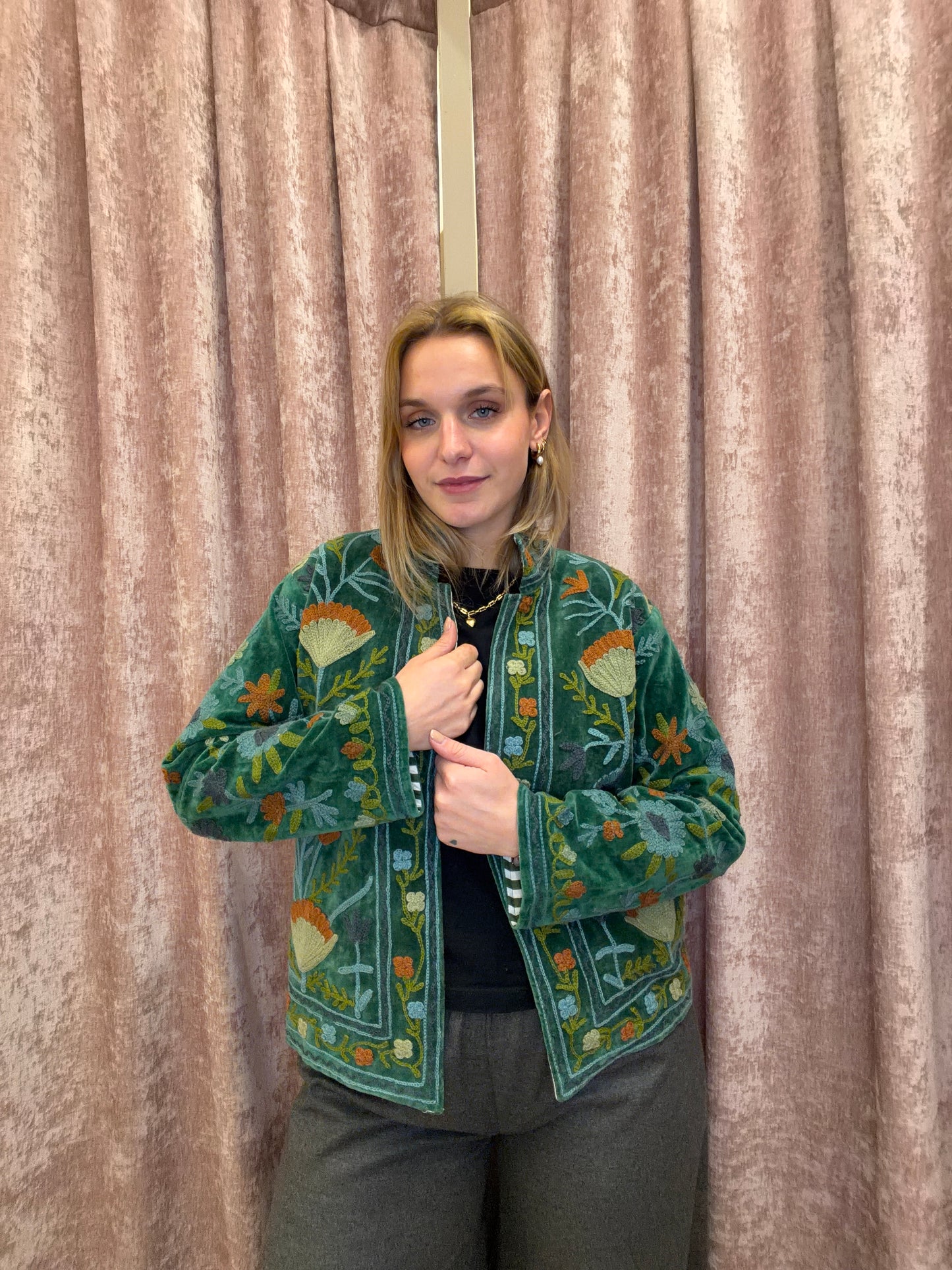 Giacca Indiana Ricamata