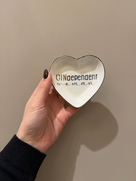 Piattino in ceramica “GINdependent woman”