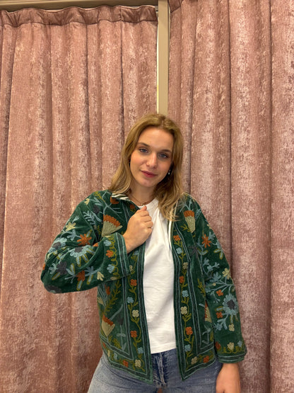 Giacche in velluto ricamato