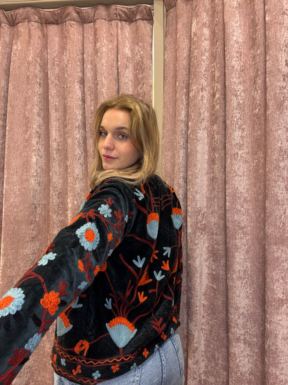 Giacche in velluto ricamato